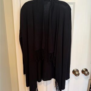 Elegant Black Cashmere Women's Sweater